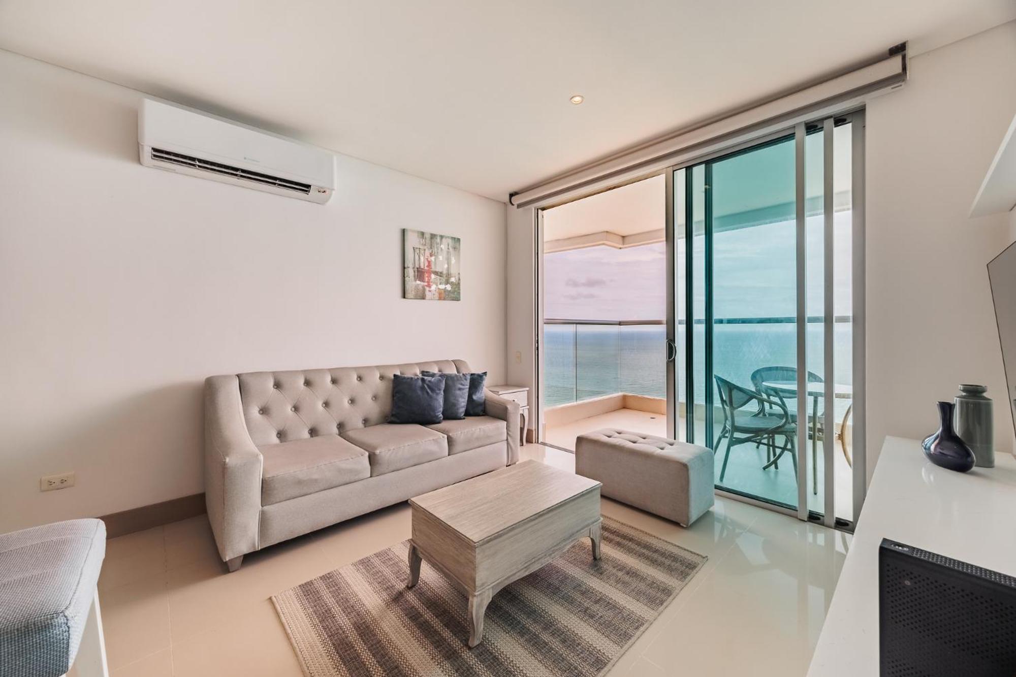 Precioso Apto De 1 Con Vista Extraordinaria En Bocagrande Apartamento Cartagena